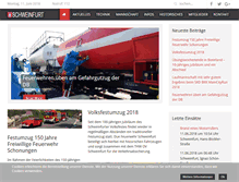Tablet Screenshot of feuerwehr-schweinfurt.de